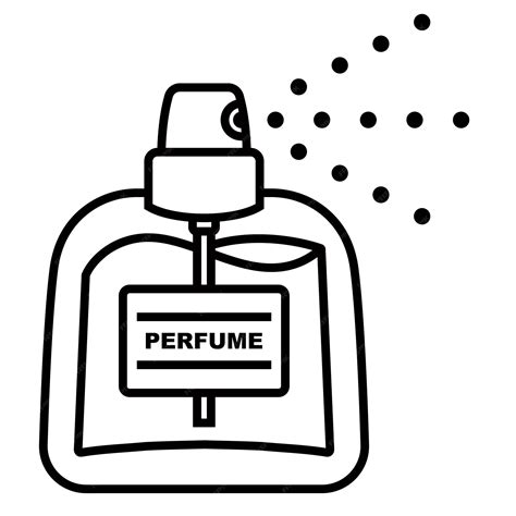 perfume black and white clip art.